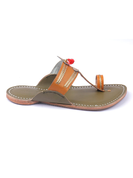 Wedding Two Toner Men Wedding Kolhapuri Chappal