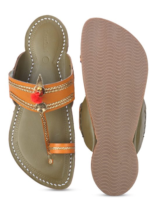 Wedding Two Toner Men Wedding Kolhapuri Chappal