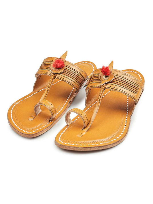 Jari Braids - Men Kolhapuri Chappal