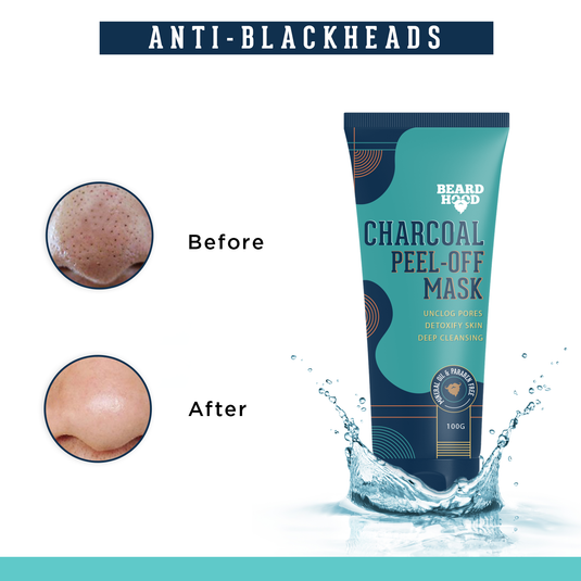 Green Tea Face Wash & Charcoal Peel Off Mask Combo