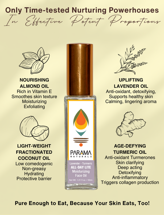 Lavender - Turmeric ALL-DAY LITE Moisturizing Face Oil