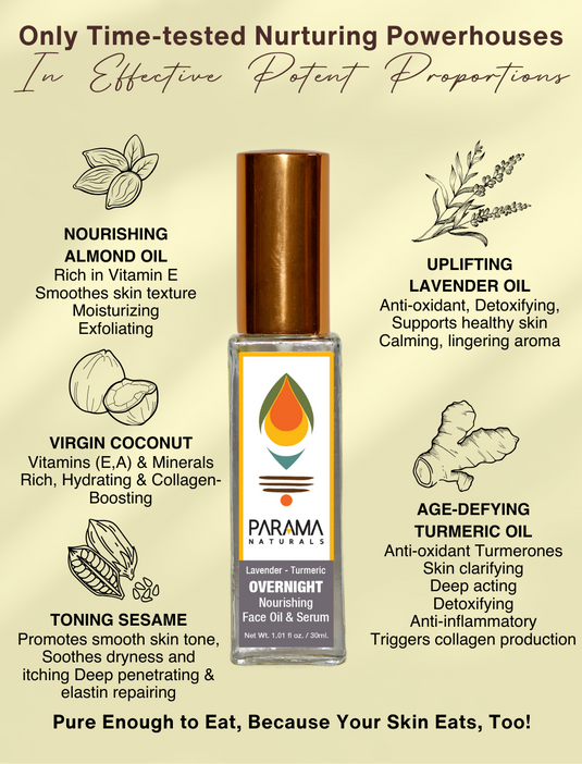 Lavender - Turmeric OVERNIGHT Nourishing Face Oil & Serum