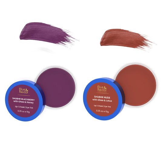 Shubhr Lip, Cheek & Eye Tint (Pack of 2*10g)