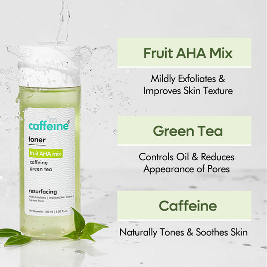 mCaffeine Toner with Fruit AHA Mix & Green Tea