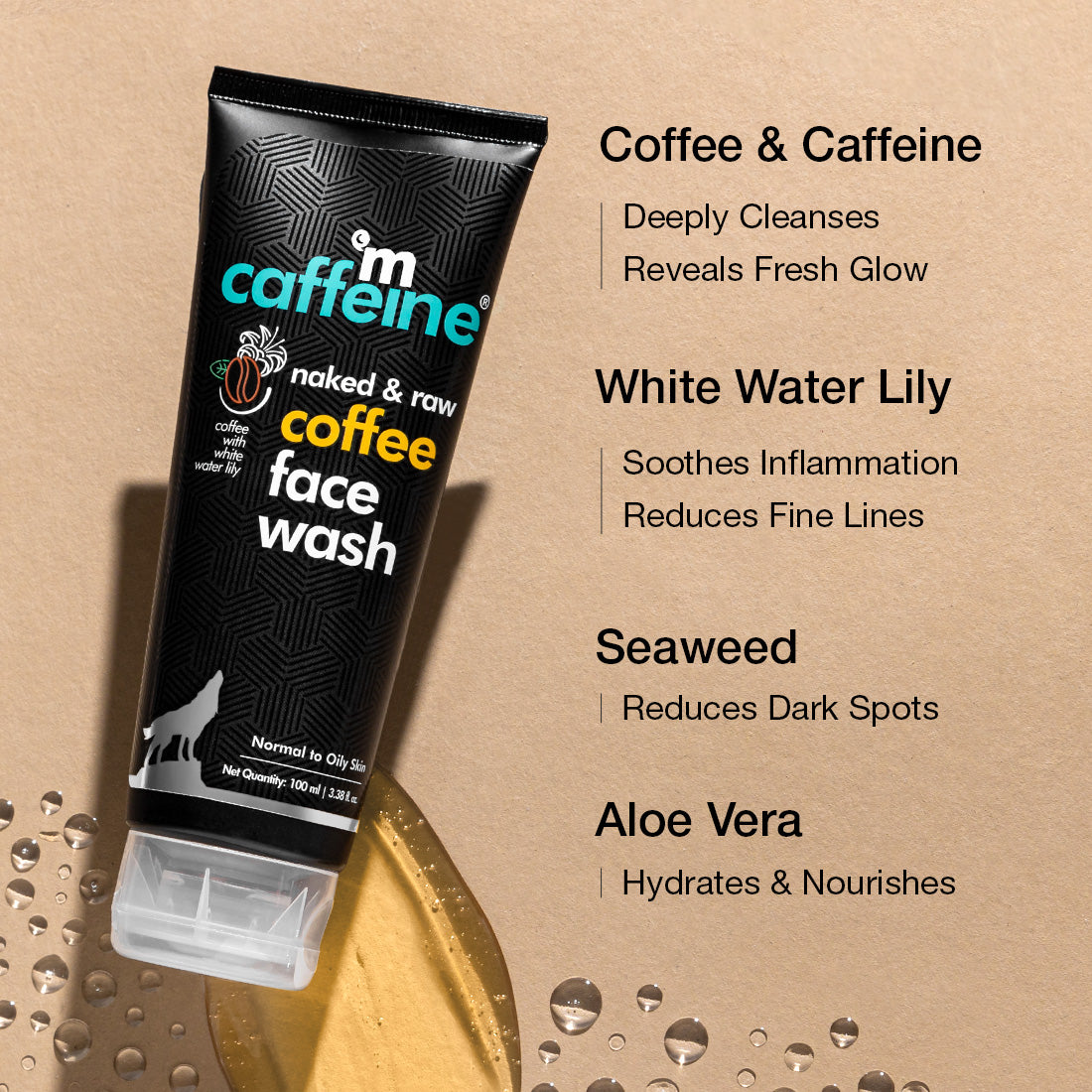 mCaffeine Naked & Raw Coffee Face Wash (100 ml)