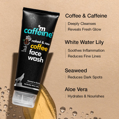 mCaffeine Naked & Raw Coffee Face Wash (100 ml)