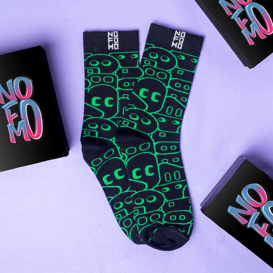 funky-black-cotton-socks-unique-design