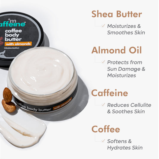 mCaffeine Coffee Body Butter with Almonds