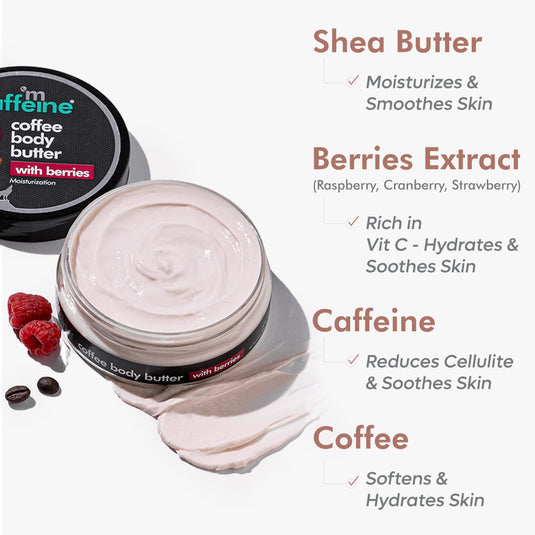 mCaffeine Coffee Body Butter with Berries