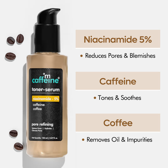 mCaffeine Toner Serum- Niacinamide 5% & Coffee