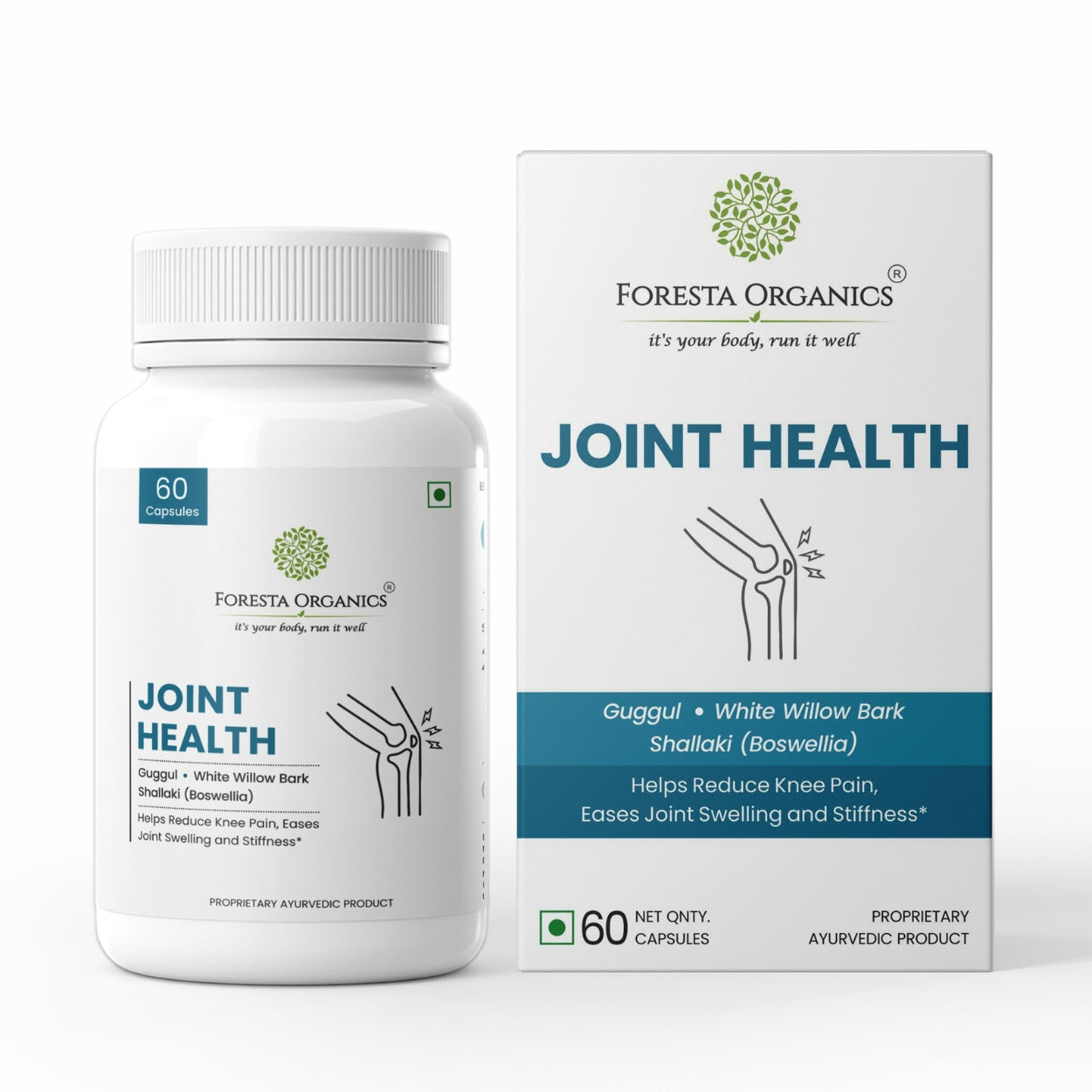 Joint Health with Boswellia, Guggul, White Willow Bark & Piperine