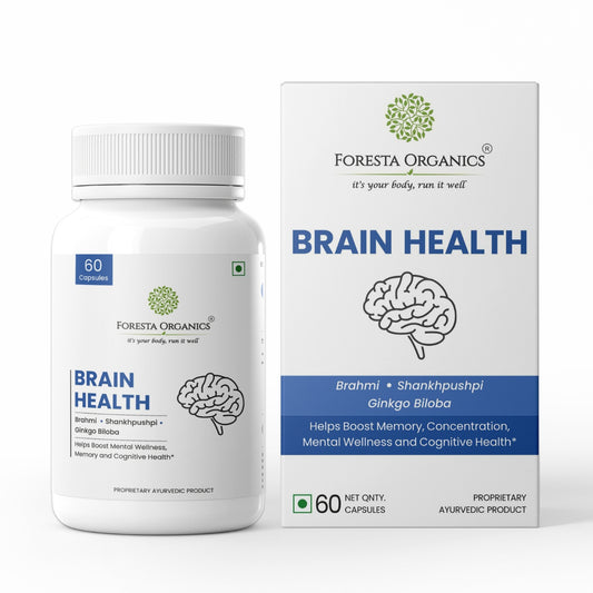 Brain Health with Brahmi, Shankhpushpi & Gingko Biloba