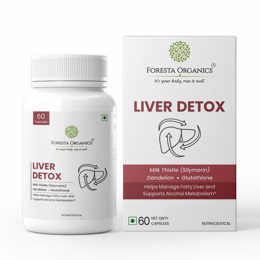 Liver Detox with Milk Thistle Extract (Silymarin), Dandelion & Glutathione