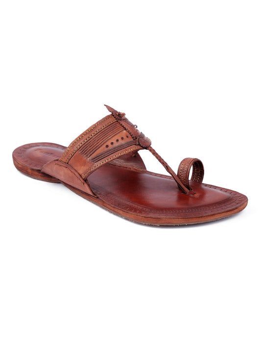 Vintage Tan - Men Kolhapuri Chappal