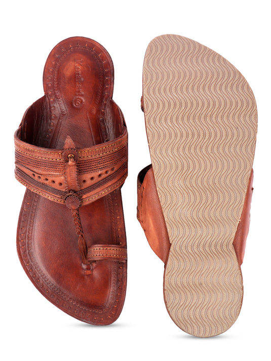 Vintage Tan - Men Kolhapuri Chappal