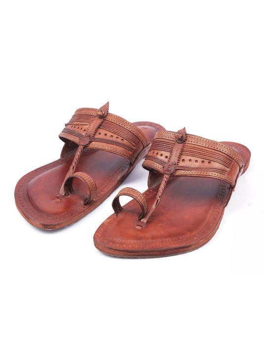 Vintage Tan - Men Kolhapuri Chappal