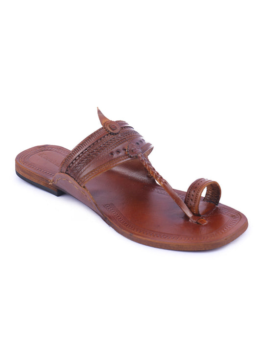 Soothing Tan Women's Kolhapuri Chappal