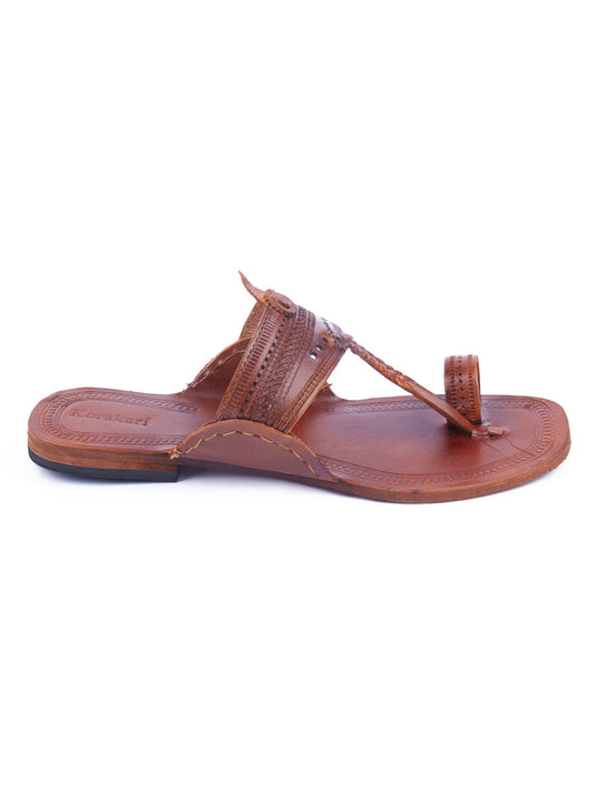 Soothing Tan Women's Kolhapuri Chappal