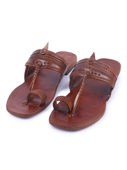 Soothing Tan Women's Kolhapuri Chappal