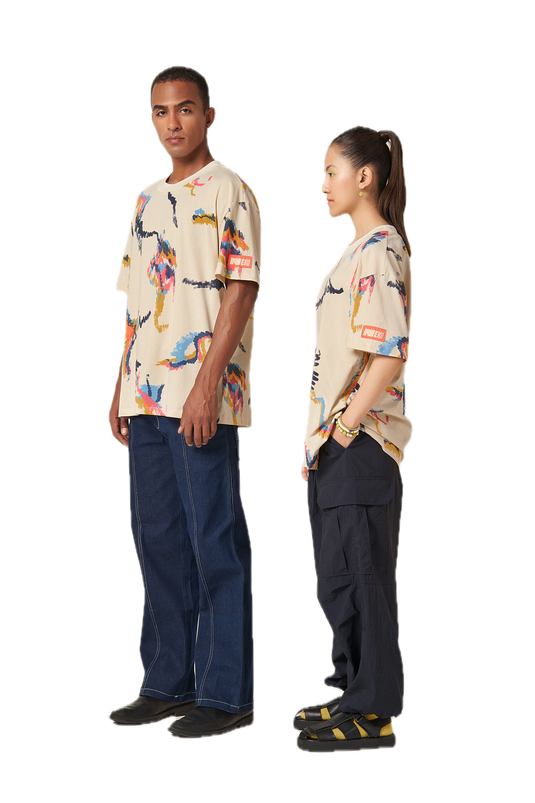 Multi Scribble T‐Shirt