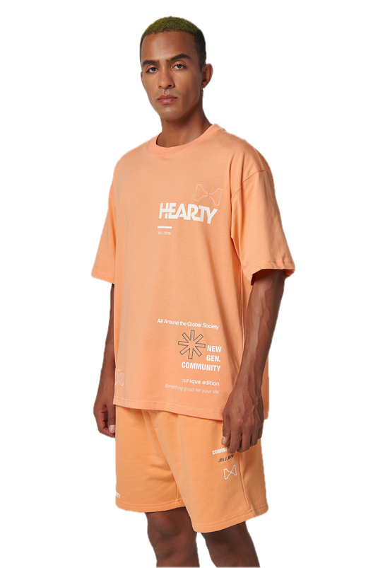 Global Society Orange Shorts