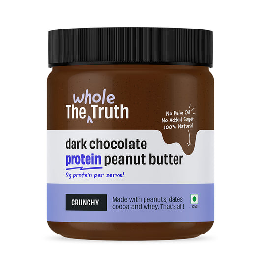 The Whole Truth - Dark Chocolate Protein Peanut Butter - 325g (9g Protein Per Serve)