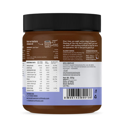 The Whole Truth - Dark Chocolate Protein Peanut Butter - 325g (9g Protein Per Serve)