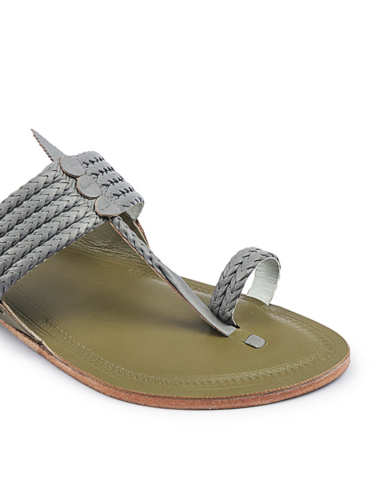 Modern - Six Braids - Men's Kolhapuri Chappal