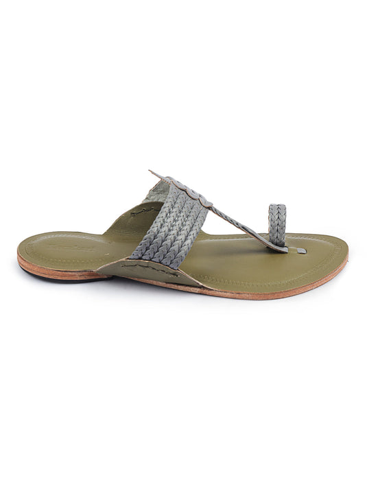 Modern - Six Braids - Men's Kolhapuri Chappal