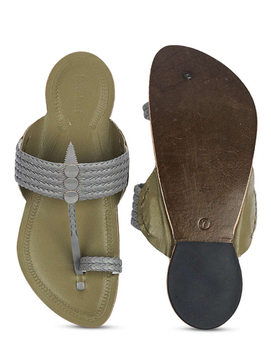 Modern - Six Braids - Men's Kolhapuri Chappal