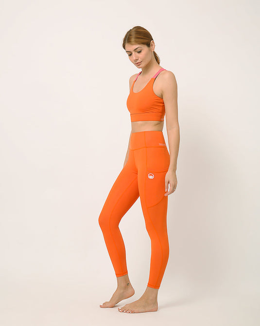 Sustainable activewear made out of recycled materials by Kosha Yoga Co. Squat proof, stretchable leggings for yoga, gym, workouts, running.