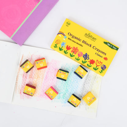 Organic Jumbo Sized Block Crayons, 8 Colors