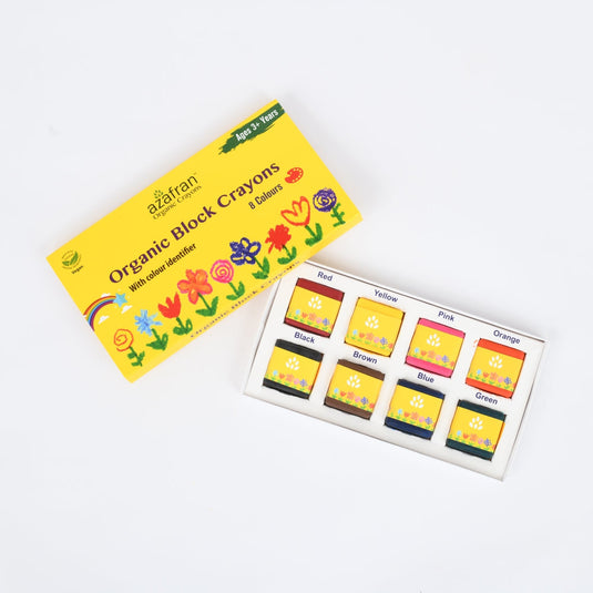 Organic Jumbo Sized Block Crayons, 8 Colors