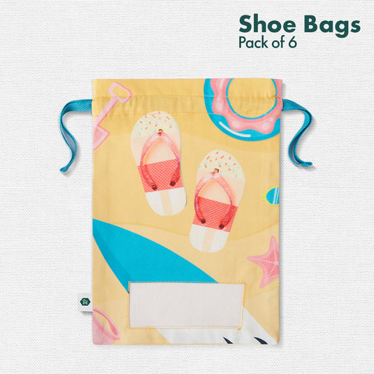 Baby���s Day Out! Unisex Kid's Shoe Bags, 100% Organic Cotton, Pack of 6