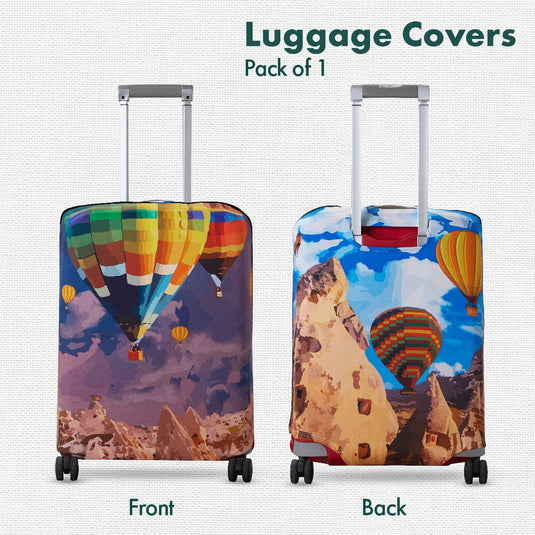 Turkish Delight! Luggage Cover, 100% Organic Cotton Lycra, Large Size, Pack of 1