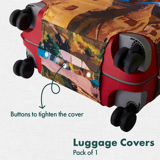 Turkish Delight! Luggage Cover, 100% Organic Cotton Lycra, Large Size, Pack of 1