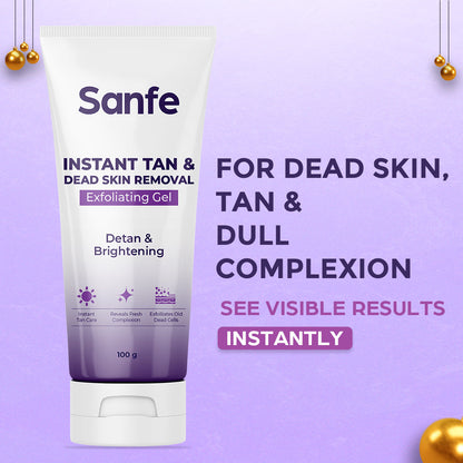 Sanfe Instant Tan & Dead Skin Removal Exfoliating Gel