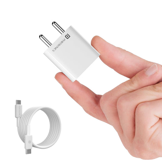 Portronics Adapto 25 Plus single port 25w usb charger| best fast charger for mobile phone online| Smartphone adapter online at best price