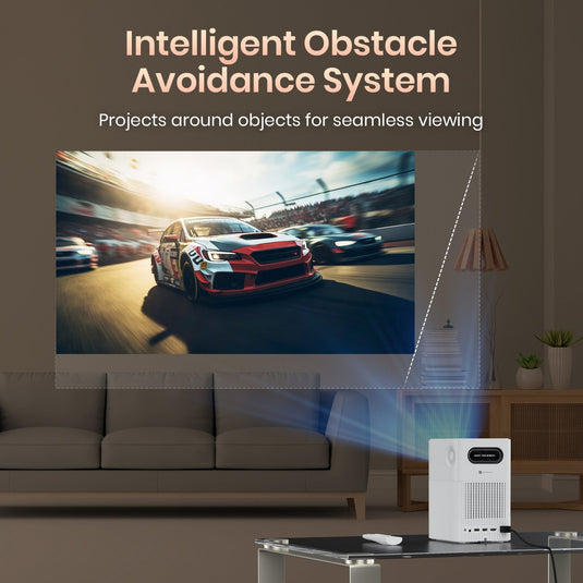 Portronics Beem 500 smart bluetooth projector for home with crystal clear-display with obstacle avoid system| best smart projector in India at affordable rate