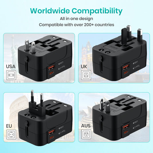 Portronics Juicemate universal travel adapter come with worldwide connectivity| best travel adapter in the market