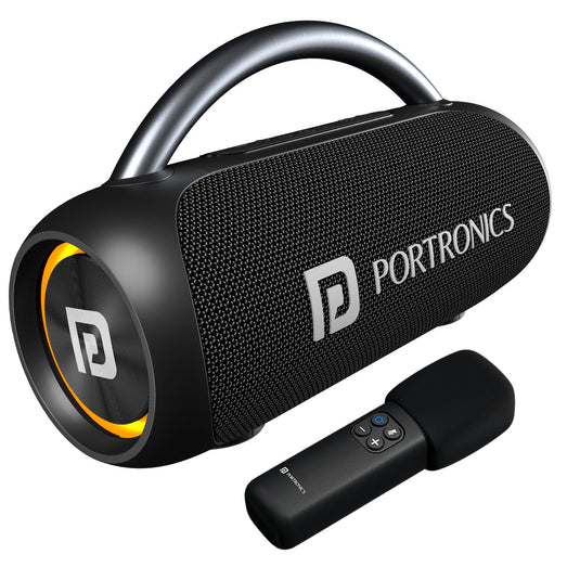 Portronics Radiant 30w portable speaker| best Bluetooth speaker by portronics online| Mobile speaker online at best price| wireless speaker with mic