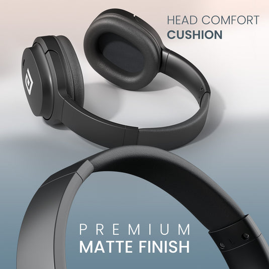 Portronics bluetooth headphones Muff M4 | Wireless headphones and bluetooth earphones come with foldable design and head comfort cushion