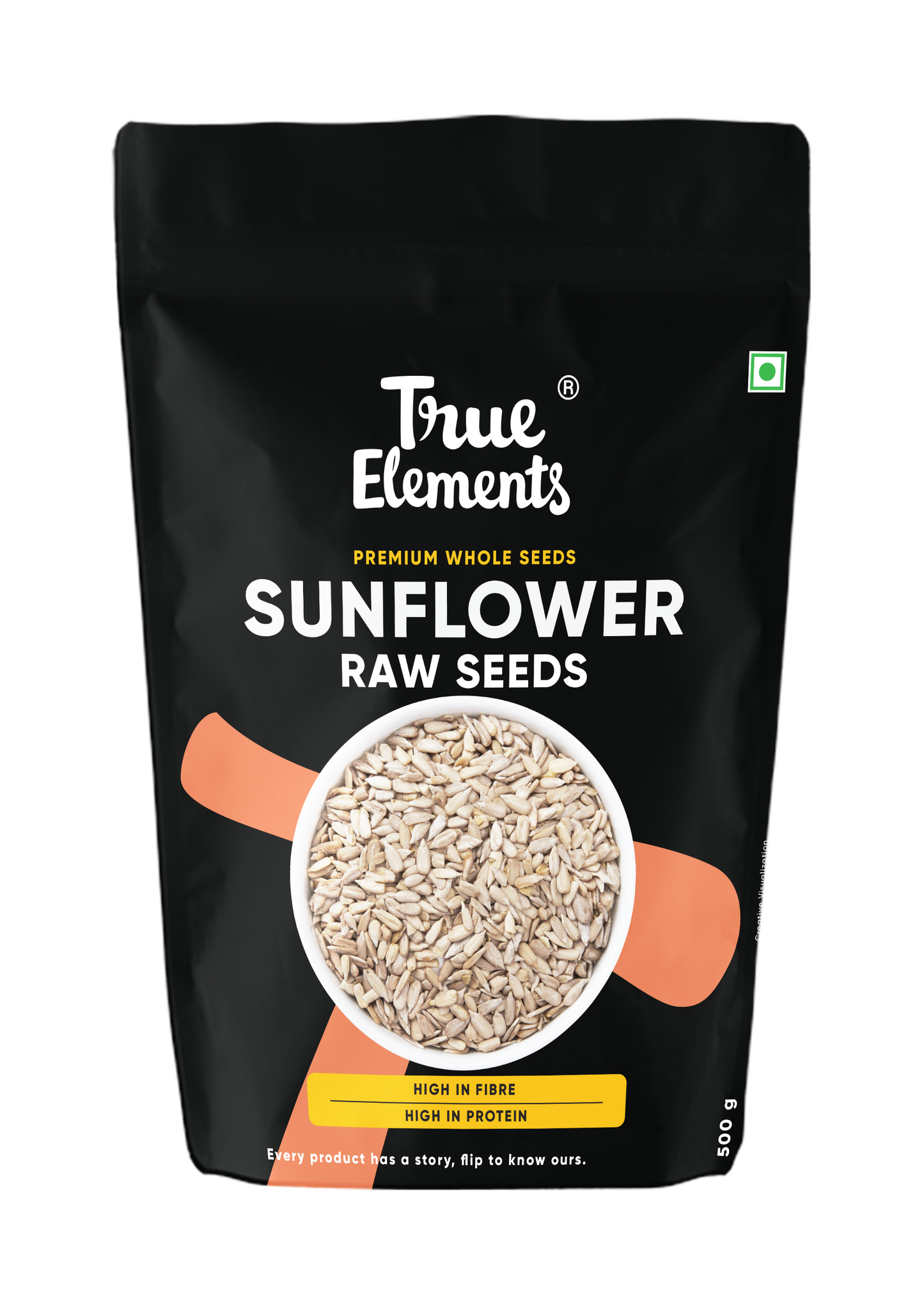 True Elements Sunflower Raw Seeds 500gm