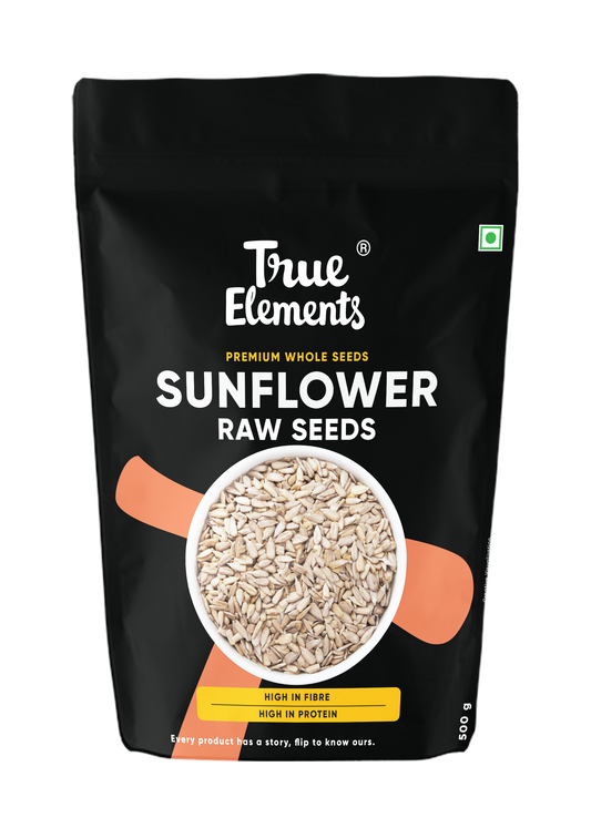 True Elements Sunflower Raw Seeds 500gm