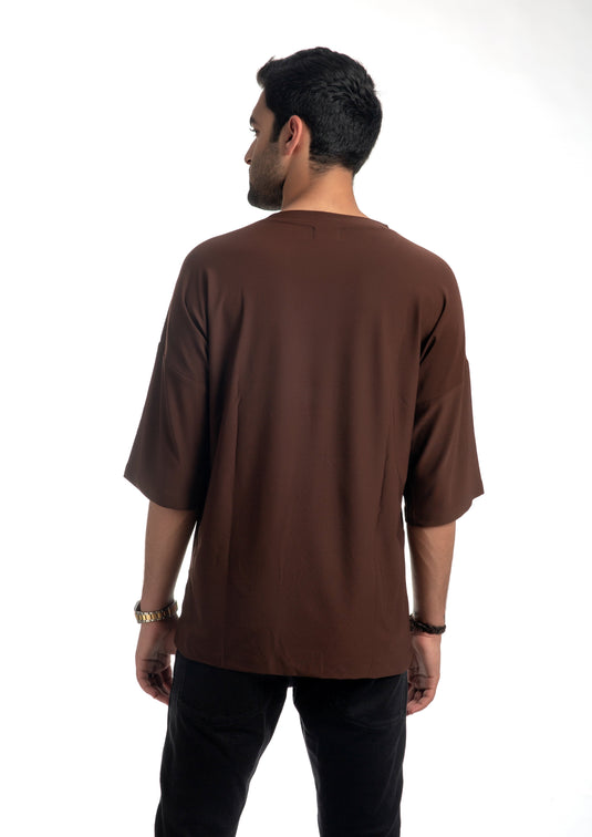 Deep Brown Oversized T-Shirt