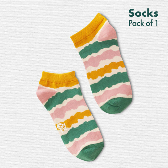 It's Tye-Dye Situation! Unisex Socks, 100% Organic Cotton, Ankle Length, Pack of 1