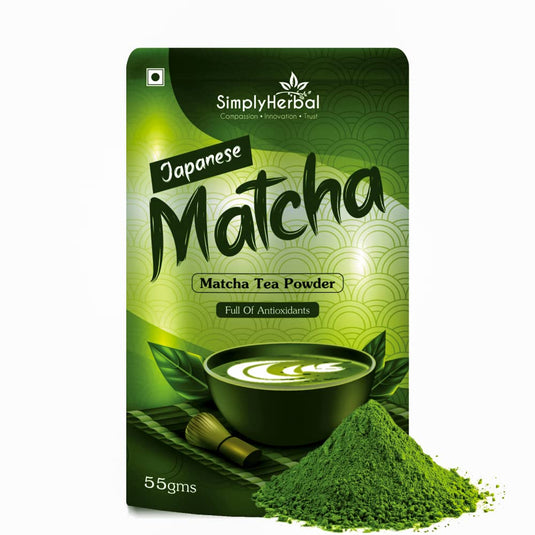 Simply Herbal Japanese Matcha Green Tea Powder - 55Gm