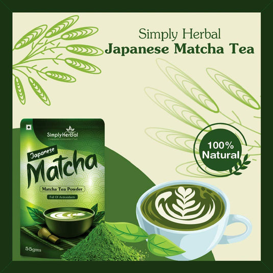 Simply Herbal Japanese Matcha Green Tea Powder - 55Gm