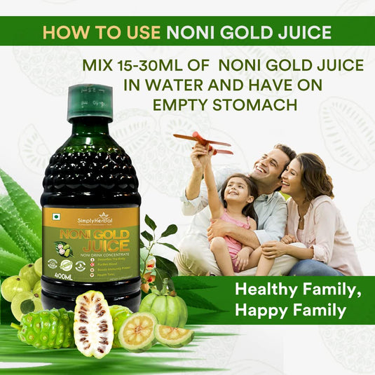 Simply Herbal Noni Gold Juice -Blood Purifier, Immunity & Body Detoxifiers Health Tonic -400ml