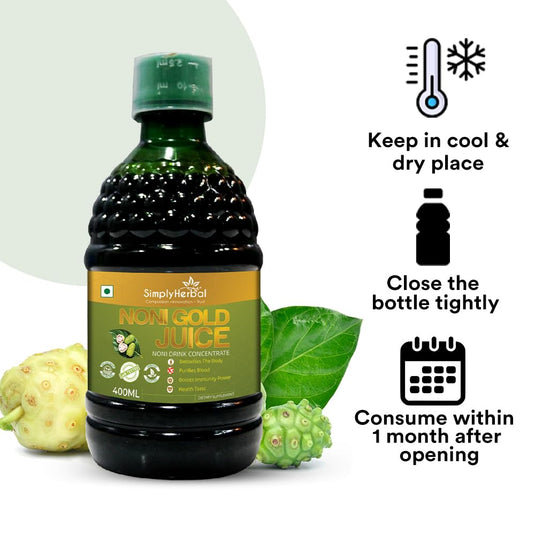 Simply Herbal Noni Gold Juice -Blood Purifier, Immunity & Body Detoxifiers Health Tonic -400ml